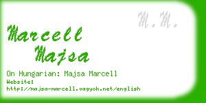 marcell majsa business card